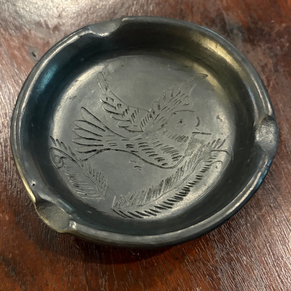 Vintage 🇲🇽Dona Rosa Oaxacan Bird 🇲🇽pottery ashtray/trinket dish